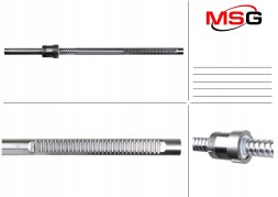 MSG BW406.NLR0.C Планка зубчаста рульової передачі BMW 5 F10-18, 7 F01-F04, 6 F06-13