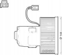 Denso DEA05008 Вентилятор обдуву салону dea05008 denso