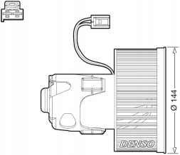 Denso DEA05008 Вентилятор обдуву салону dea05008 denso