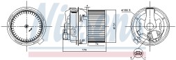 87591 NISSENS Вентилятор салону