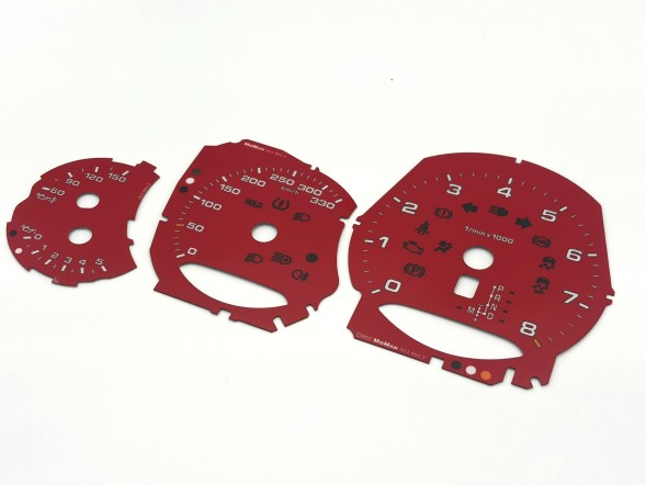 Moman 0089688097489 Циферблати спідометра Porsche 911 S550 991.2 Замінник MPH на км/год Червоні Спорт