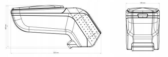 Rati V01545 Підлокітник ARM2 Dacia Spring, 2021- , Sx