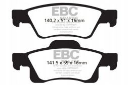 EBC DP41872R Гальмівні колодки yellowstuff ebc brakes dodge durango jeep grand cherokee