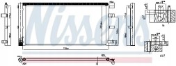 Nissens 940829 Конденсатор радіатора кондиціонування повітря з осушувачем