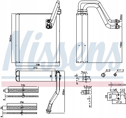Nissens 92427 Випарники кондиціонера nissens 92427