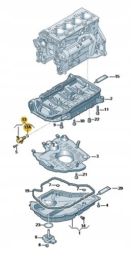 Audi OE 06K115243L Новий оригінальний клапан управління oe 06k115243л