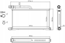 Nissens 70233 NIS/GIFT Обігрівач (296х144х27) audi a6 a6 allroad 2.0-5. + Помічник водія #31