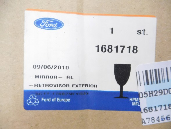Ford OE Зовнішнє праве дзеркало Ford Transit Mk6 OE 1681718