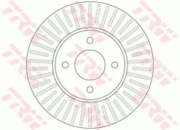 DF6430 GDB3546 TRW передні диски та колодки NISSAN MICRA IV 1.2 DIG