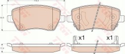 DF6430 GDB3546 TRW передні диски та колодки NISSAN MICRA IV 1.2 DIG