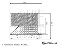 ADBP220036 BLUE PRINT Фільтр забору повітря