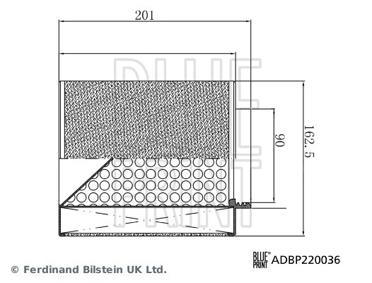 ADBP220036 BLUE PRINT Фільтр забору повітря