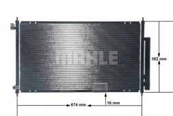 Mahle AC 467 001S Конденсатор радіатора кондиціонування повітря з осушувачем