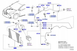 Toyota заводська комплектація 88460-F4040 Охолоджувач кондиціонера toyota c-hr 10/2016- corolla 01/2019- оригінал