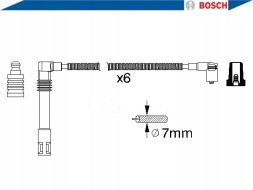 Bosch BOS0 986 356 321(HQ) Дроти запалювання vw 2,4 a4 bosch
