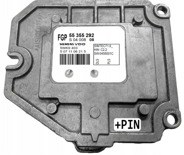Siemens КОМП'ЮТЕР, ДРАЙВЕР SAAB 9-3 ( 02-14 ) 55355292 5WK9403 1.8 16V
