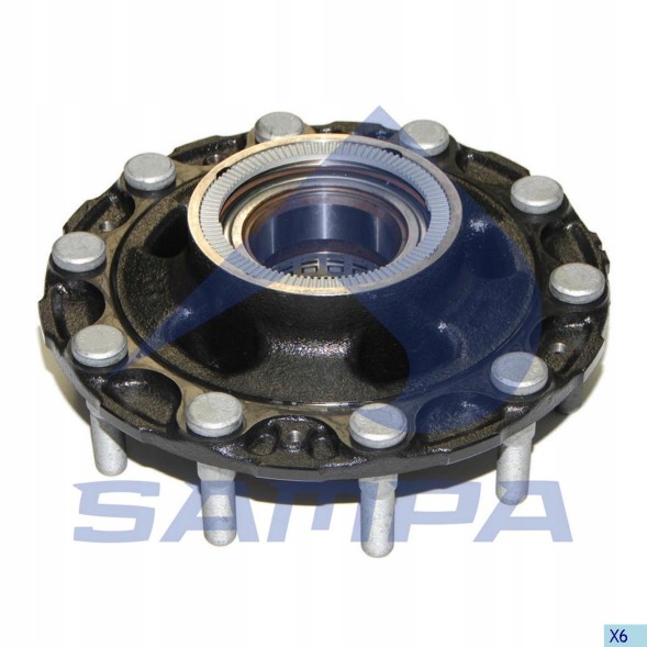 Sampa 244054823 ПІВОСЬ КОЛІСА VOLVO FH12 ЗАДНІЙ В ЗБОРІ.