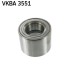 VKBA 3551 SKF Підшипник призначений для монтажу на маточину роликовий з елементами монтажу