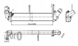 Abakus 035-018-0001 Intercooler kubistar 03- 1.5 dci kangoo i 98- 1.5