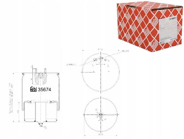 Febi bilstein 35674 Міх пневматичної підвіски febi 35674
