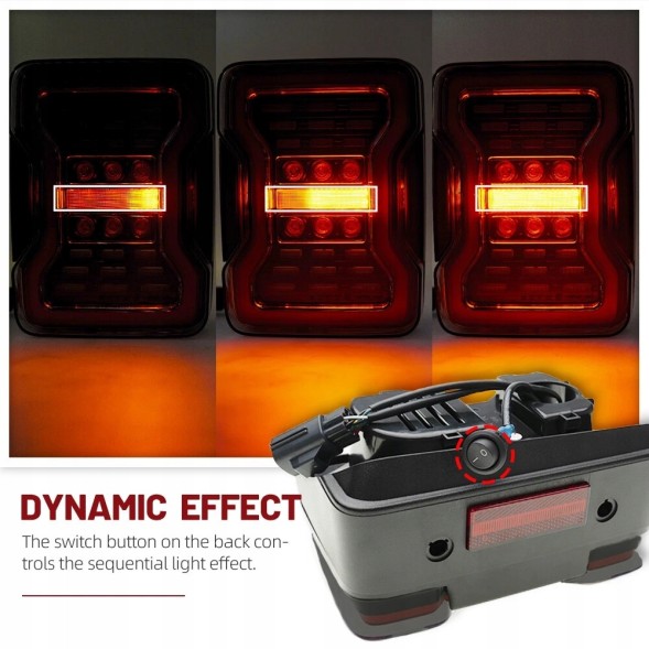 Vinstar LDCH42 3400912E mhm Комплект задніх ліхтарів Vinstar Full LED для Jeep Wrangler JK 2006-2018