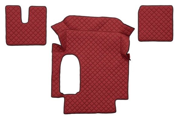 V-maxzone Part VIC-127173 Килимки підлоги ЕКО-шкіра стьобані (3 шт.) Червоні на всю підлогу до