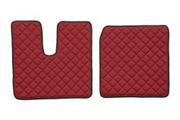 V-maxzone Part VIC-127173 Килимки підлоги ЕКО-шкіра стьобані (3 шт.) Червоні на всю підлогу до