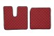 V-maxzone Part VIC-127173 Килимки підлоги ЕКО-шкіра стьобані (3 шт.) Червоні на всю підлогу до