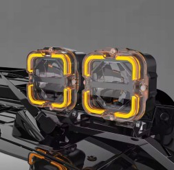 BAW LED -4.5-90W-02 Робочі фари Галогени Далекобійні LED 4 дюйми 90W 2 шт Jeep Wrangler