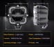 BAW LED -4.5-90W-02 Робочі фари Галогени Далекобійні LED 4 дюйми 90W 2 шт Jeep Wrangler