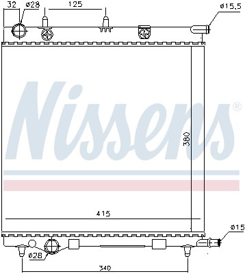 61284 NISSENS Радіатор системи охолодження