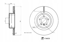 Febi bilstein 174459 Febi bilstein 174459 гальмівний диск