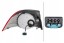 Hella 2VA 009 246-101 Лампа задня p vw eos -10.10 hella 2va009 246-101 (зовнішня частина, led)