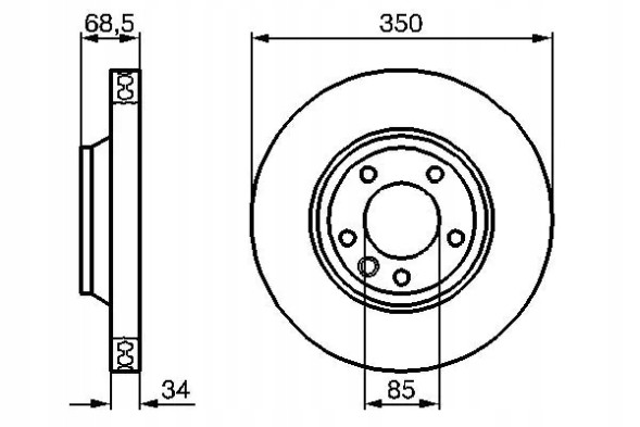 Bosch 0 986 479 251 Гальмівний диск передній вентильований 0 986 479 251