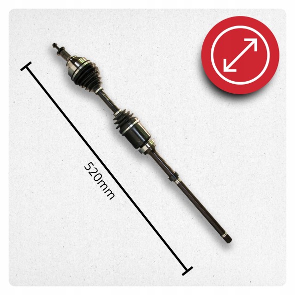 BRV  Піввісь права volvo s40 ii (544) 2.5 turbo t5 4x4 awd автомат новий