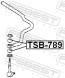 TSB 789 FEBEST Сайлентблок