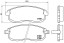 P56021 BREMBO Комплект гальмівних колодок з 4 шт дисків