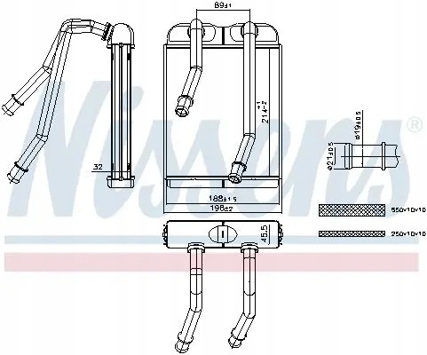 Nissens 707227 Обігрівач 707227 nissens vw мультиван шаран