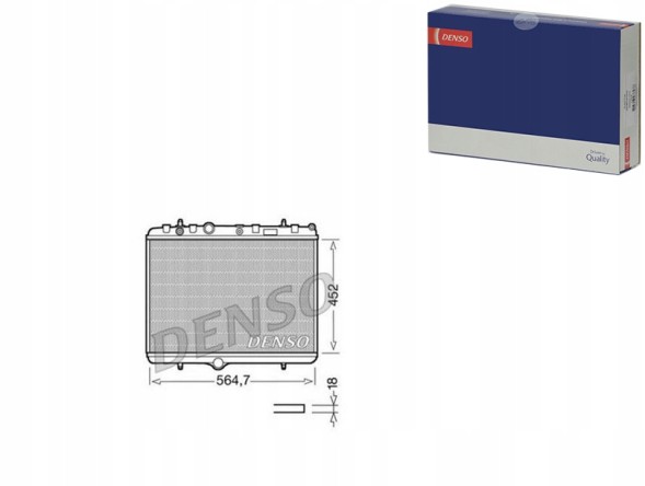 Denso 86377281 DEN Dendrm21055 охолоджувач двигуна (мануальний) citroen b + помічник водія #33