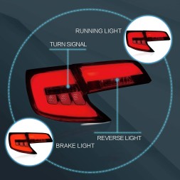 VLAND 81E291-2 LDTO..mhm Задні ліхтарі комплект Vland Led Tuning RED Toyota Camry xv50 2011-2014 z24