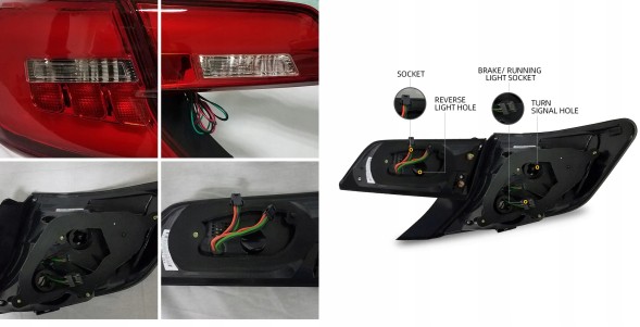 VLAND 81E291-2 LDTO..mhm Задні ліхтарі комплект Vland Led Tuning RED Toyota Camry xv50 2011-2014 z24