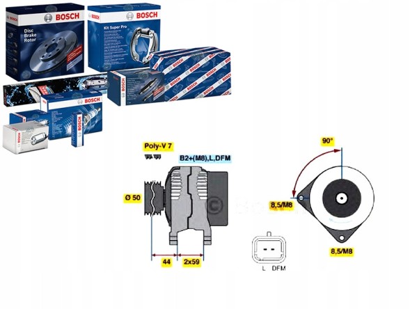 Bosch 0 986 046 260 89701560_I альтернатор 14в 150а
