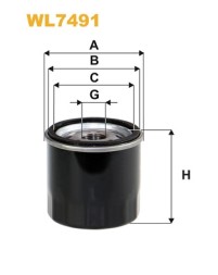 WL7491 WIX FILTERS Фільтр оливи