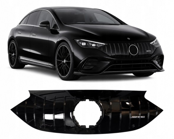 Proteile A295038 РЕШІТКА-АТРАПА GRILL MERCEDES EQE V295 W295 ПОВНІСТЮ ЧОРНА PANAMERICANA AMG GT
