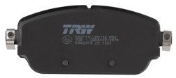GDB2070 TRW Комплект гальмівних колодок з 4 шт дисків