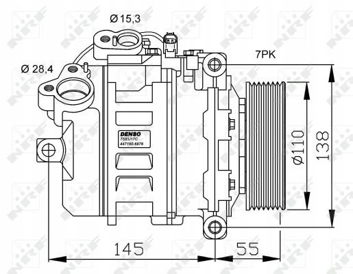 NRF NRF32524/RS7 Компресор кондиціонера - nrf 32524