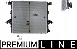 Mahle CR 81 000P Охолоджувач, система охолодження двигуна mahle cr 81 000p