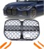 TOPGER KRG-BM-253 РЕШІТКА РАДІАТОРА BMW 4 G26 2021- ЧОРНИЙ+СРІБНИЙ ДІАМАНТ РАДАР
