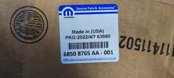 Jeep OE 68508765AA Login Allegro HSDA KSIEZYNO PODLASKIE MOPAR OEM Активна решітка радіатора (жалюзі) Jeep Grand Cherokee L WL 2021 2022 2023 2024