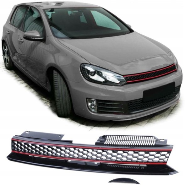 Китай D2215940 РЕШІТКА ГРИЛЬ VW GOLF 6 08-12 GTI СТИЛЬ ТЮНІНГ